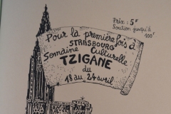 Advertisement for the Semaine Culturelle Tzigane, 1977
