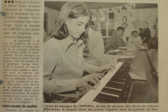 2.2.9 - Newspaper feature on the music school's 20th anniversary