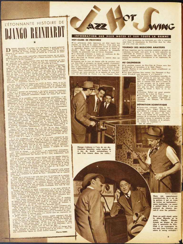 Magazine feature on Django Reinhardt