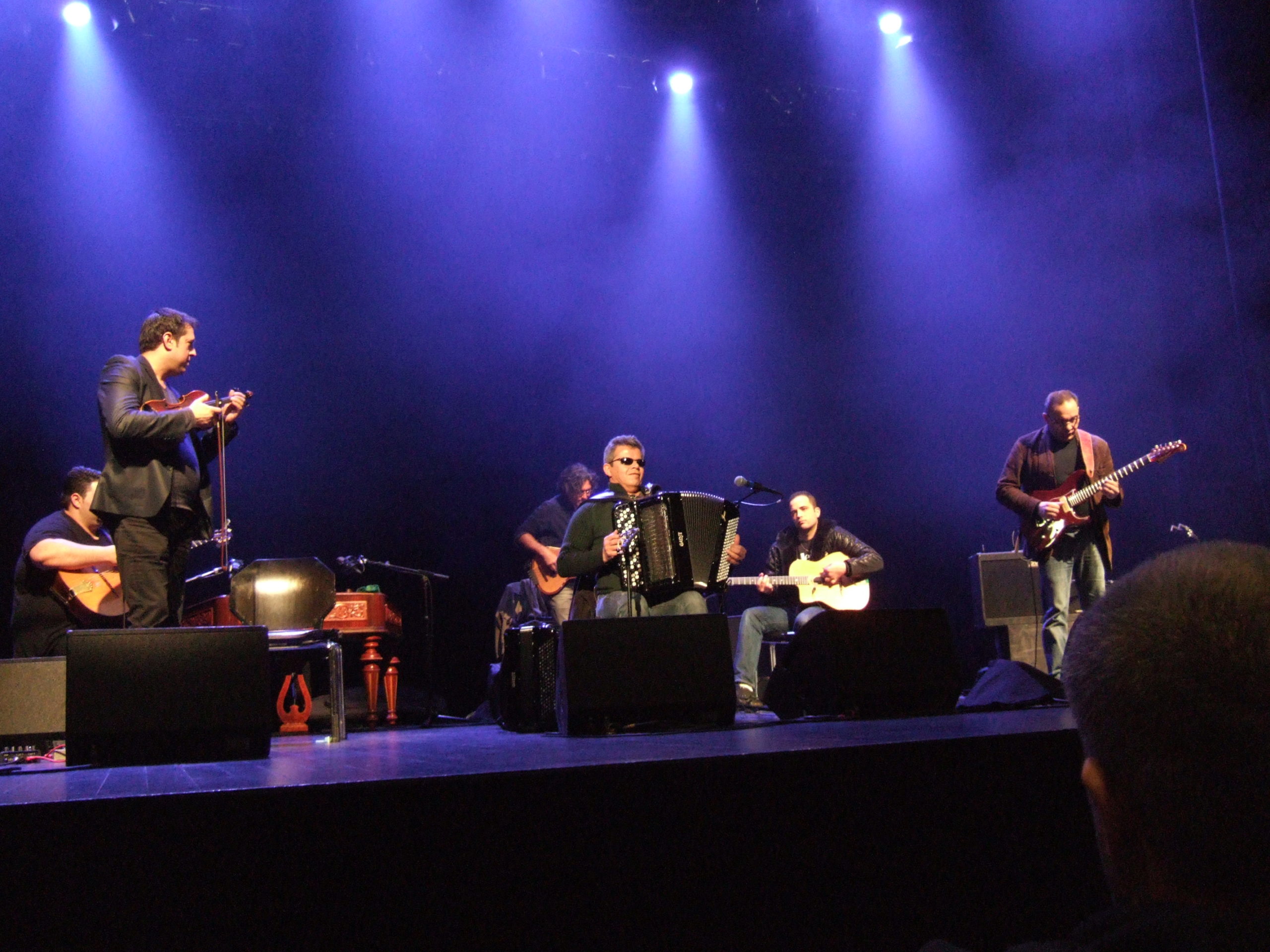 Soundcheck prior to Printemps des Bretelles concert