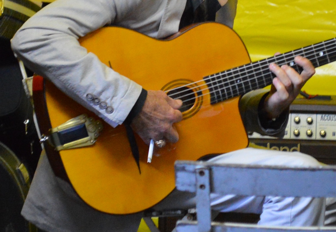 Angelo Debarre playing a Selmer style guitar Angelo Debarre playing a Selmer style guitar